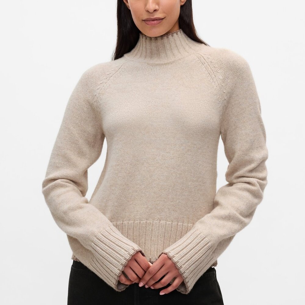 CashSoft Turtleneck Sweater - Cobblestone Beige - Tall XX-Large